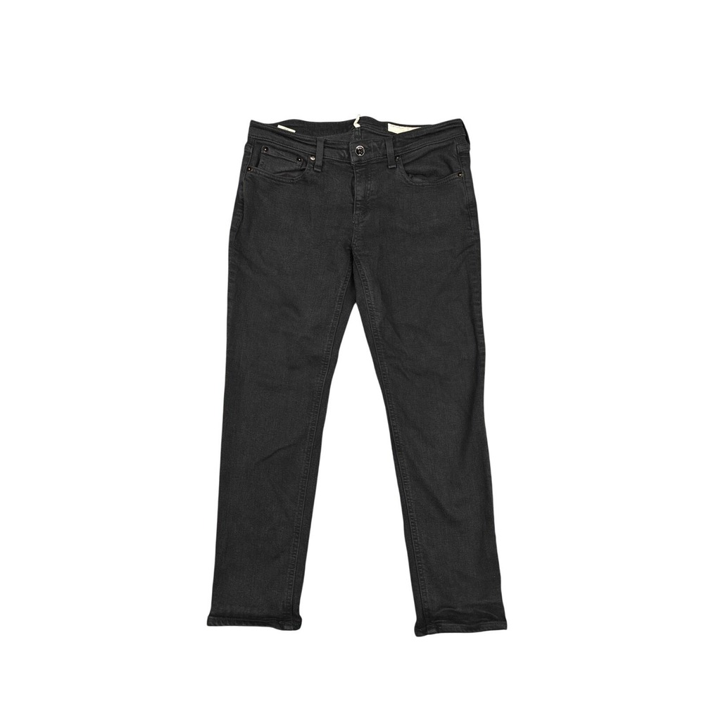 Rag & Bone Dre Jeans Womens 26 Black Low‎ Rise Slim Boyfriend Stretch Denim